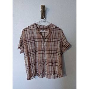 Madewell plaid top